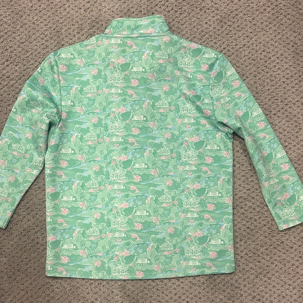 Kids Masters Mint Patterned Long-Sleeve dry fit with Pink Zip - Picture 3 of 3